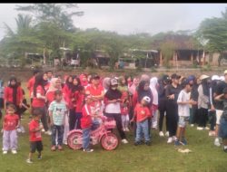 Jalan Sehat HUT RI ke-80, Ribuan Warga Desa Pinggir Meriahkan Acara